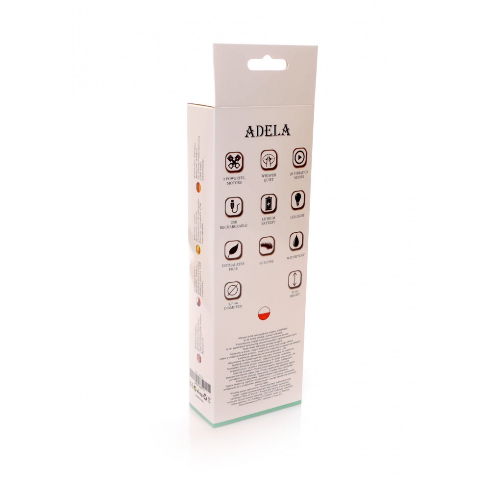 Вібратор-кролик ADELA Pink USB 12 режимів вібрації та 6 пульсацій