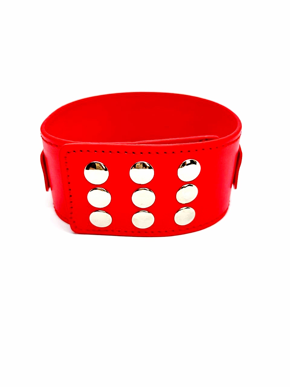 Нашийник з повідцем DS Fetish Collar with leash red metal