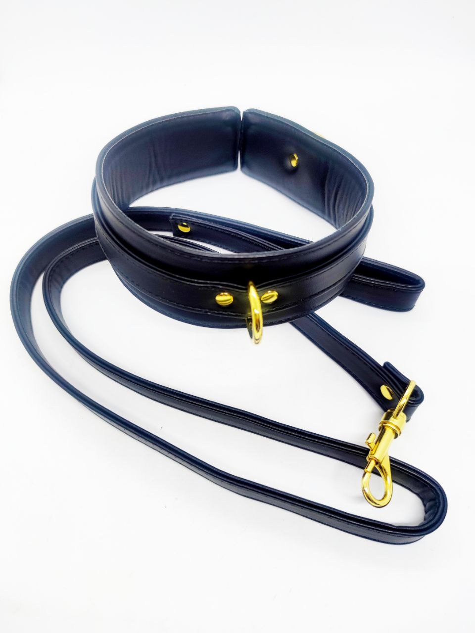 Нашийник з повідцем DS Fetish Collar, чорний