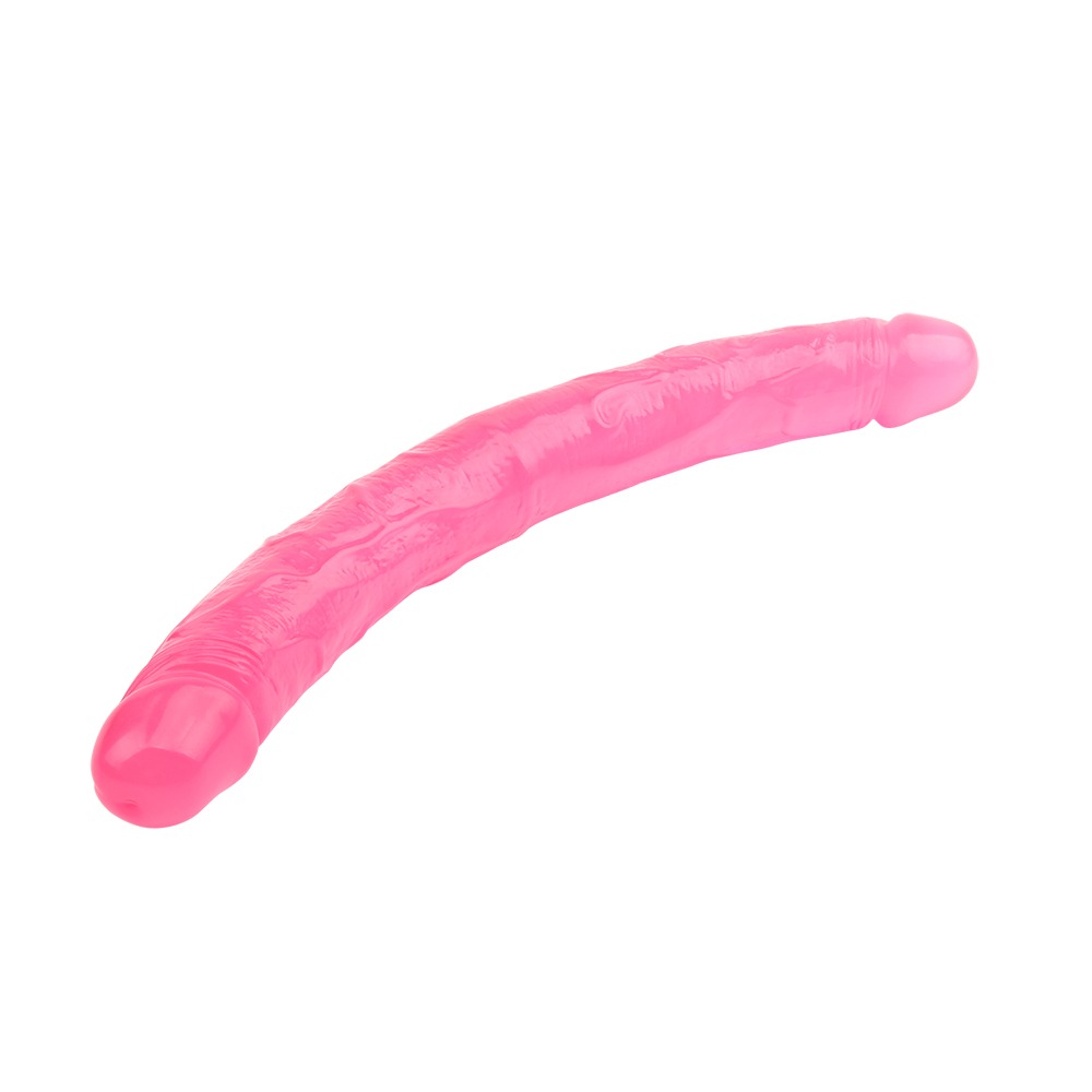 Фаллоимитатор двухсторонний розовый Chisa Hi-Rubber 32,5 см *3,5 см