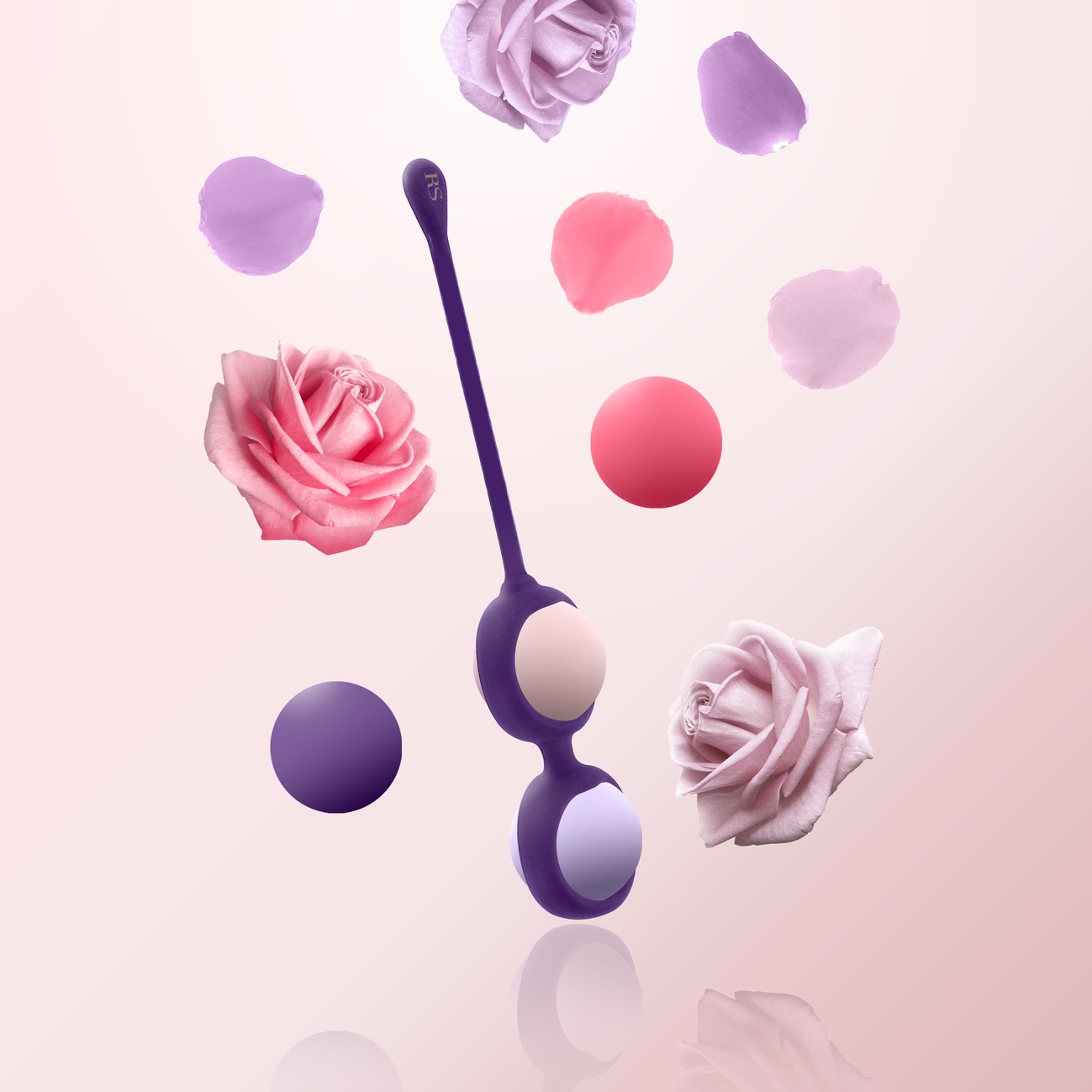 Вагинальные шарики 4шт Rianne S Pussy Playballs Purple ROSE
