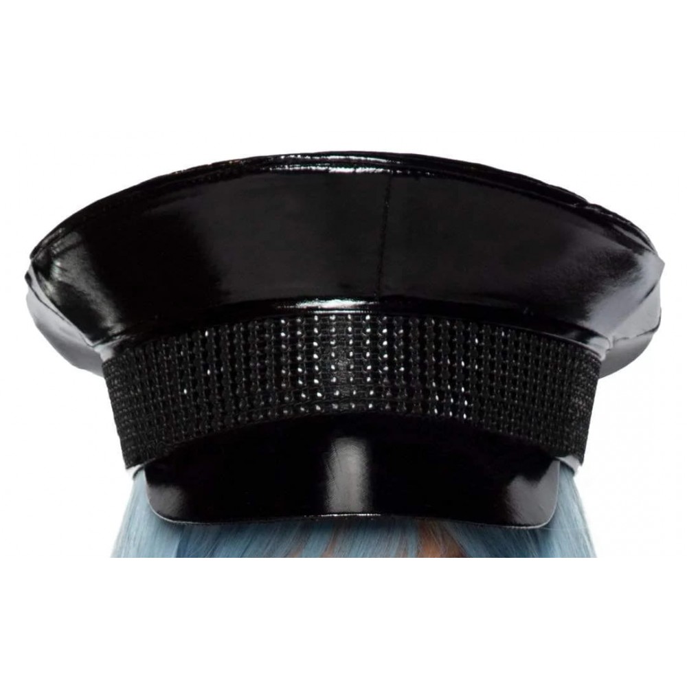 Військовий капелюх зі стразами One Size Rhinestone Trimmed Military Hat від Leg Avenue, чорний