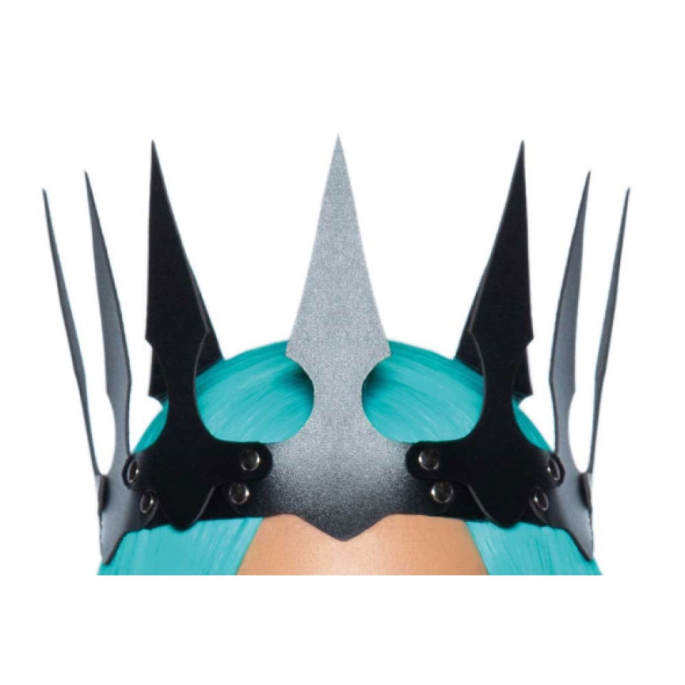 Корона з гострими зубцями Leg Avenu Faux leather spiked crown O/S