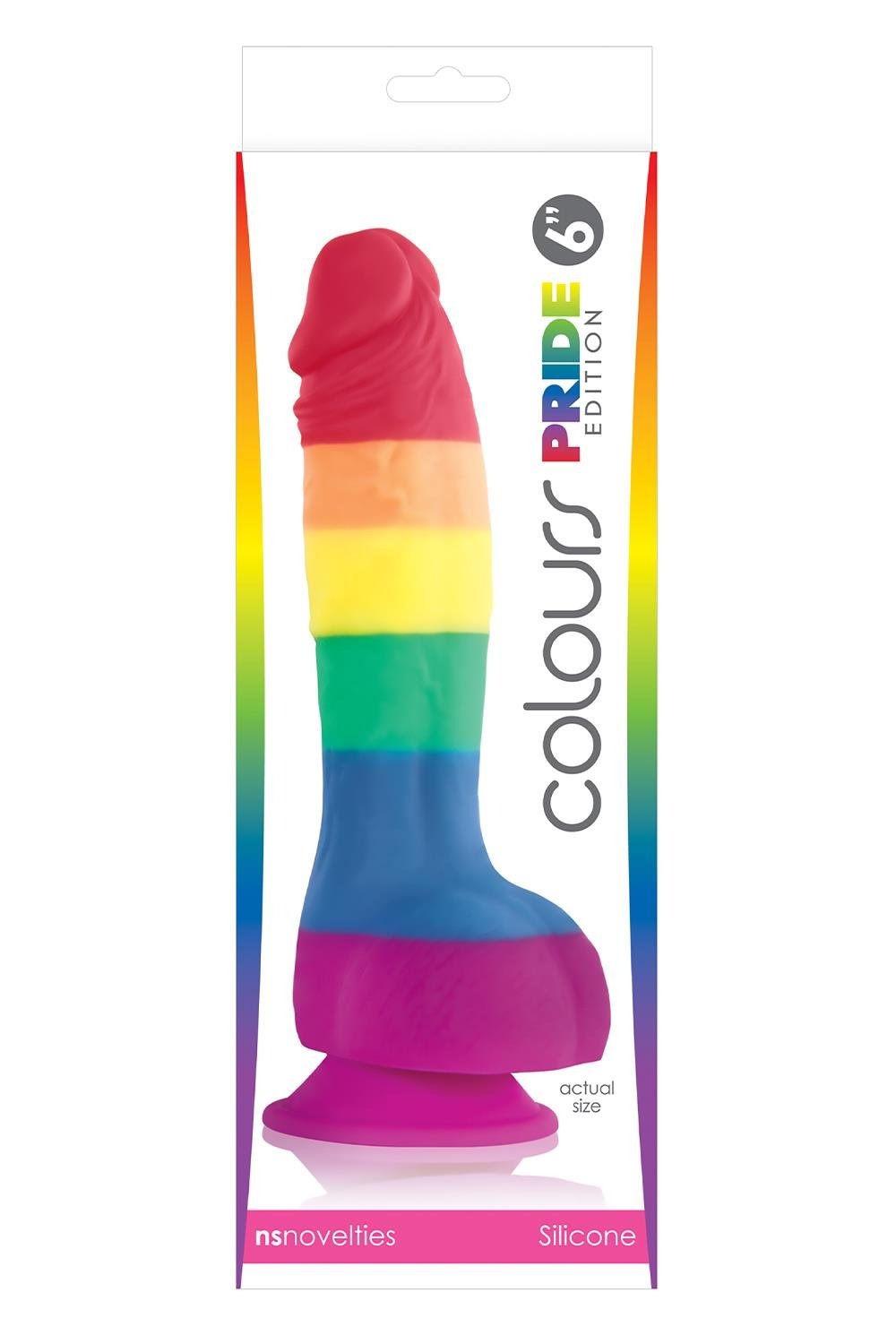 Фалоімітатор Веселка NS Novelties Colours Pride Edition на присосці