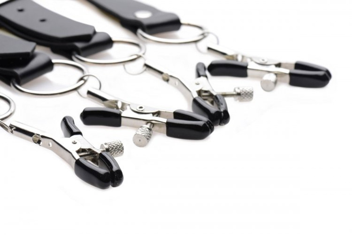 Розширювач статевих губ Spread Labia Spreader Straps with Clamps