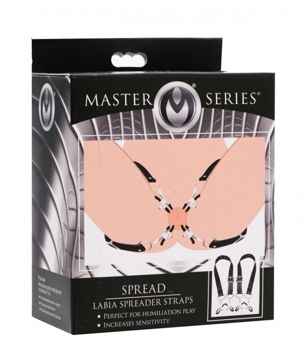 Розширювач статевих губ Spread Labia Spreader Straps with Clamps