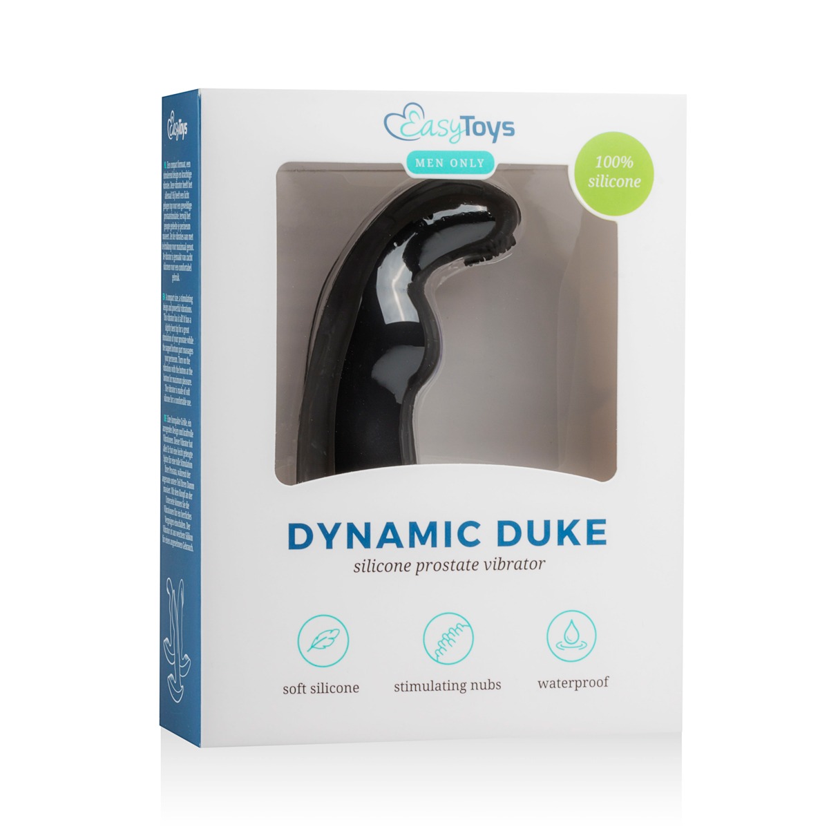 Массажер простаты с вибрацией, Dynamic Duke Geribbelde Prostaat
