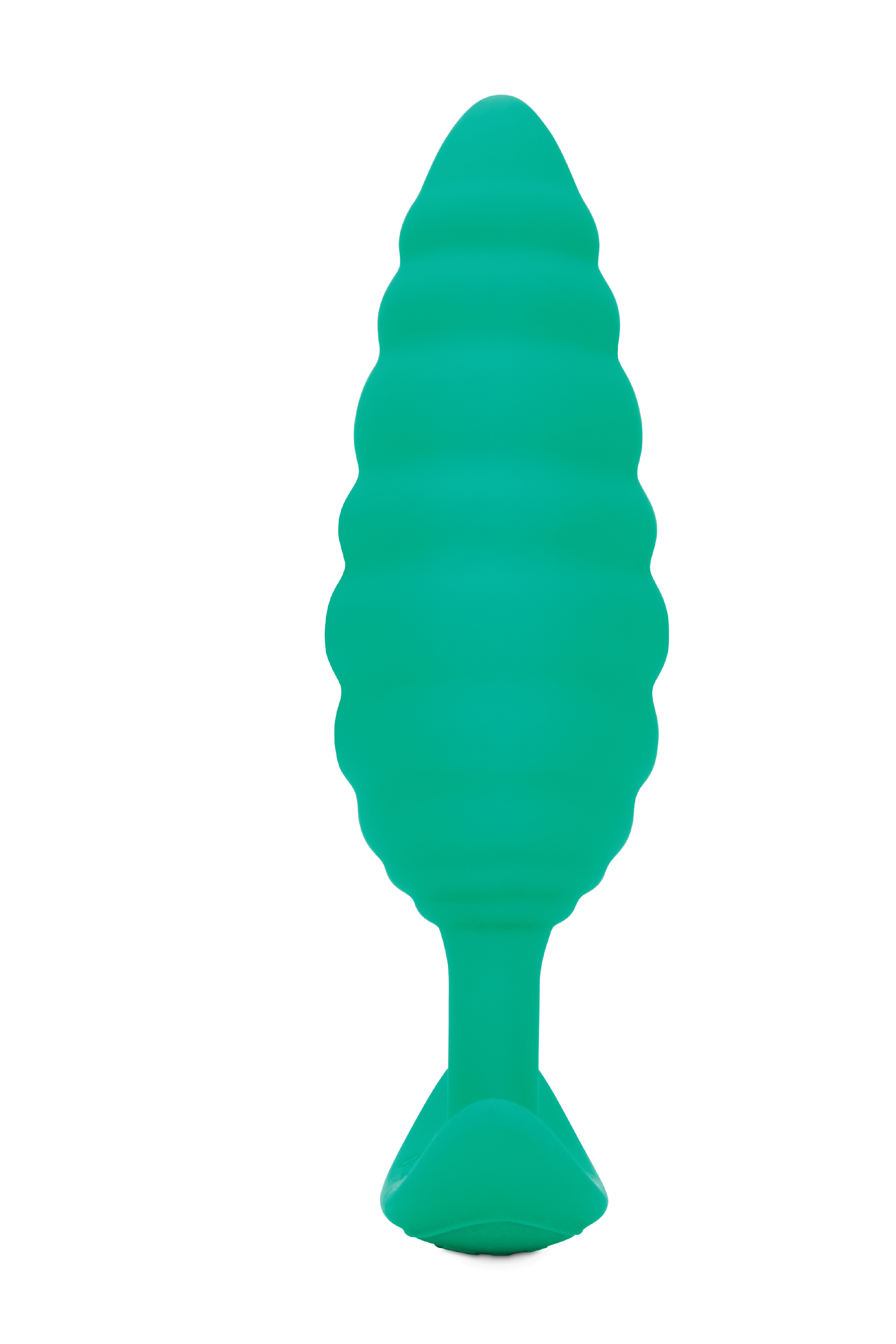 Анальна пробка з вібрацією, рельєфна B-VIBE-TEXTURE PLUG TWIST, зелена