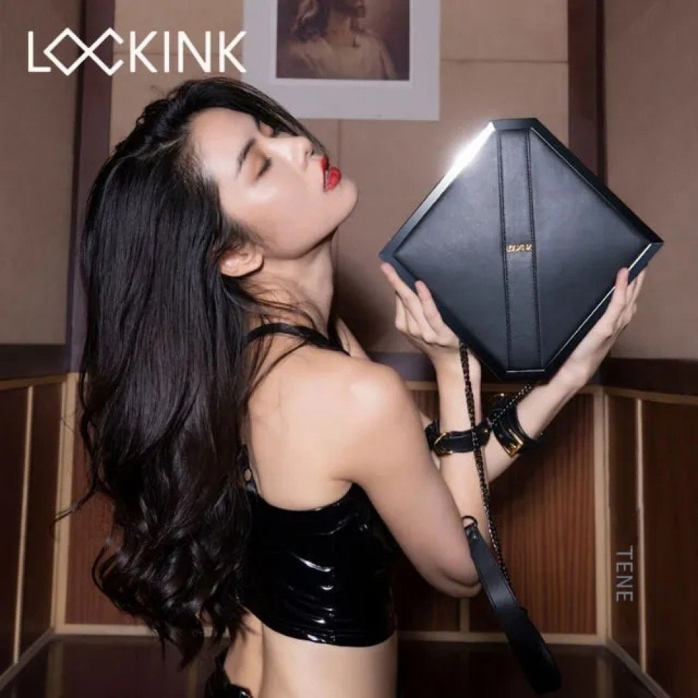 Бондажний набір у сумці 4 предмети Чорний Lockink