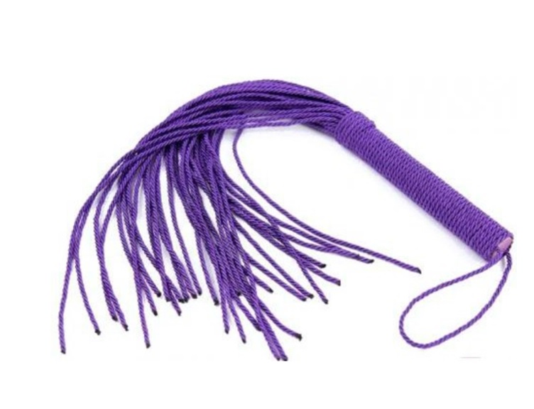 Флоггер DS Fetish Rope flogger purple