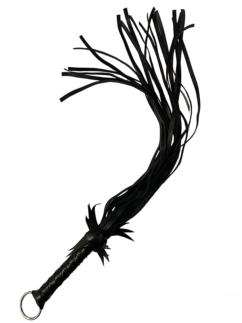 Флоггер с цветком DS Fetish Flogger L with flower, черный