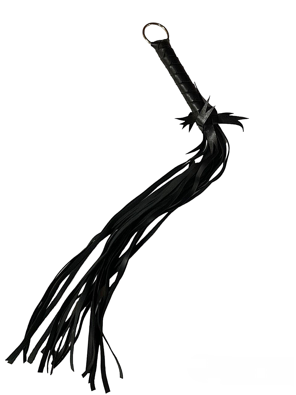 Флоггер с цветком DS Fetish Flogger L with flower, черный