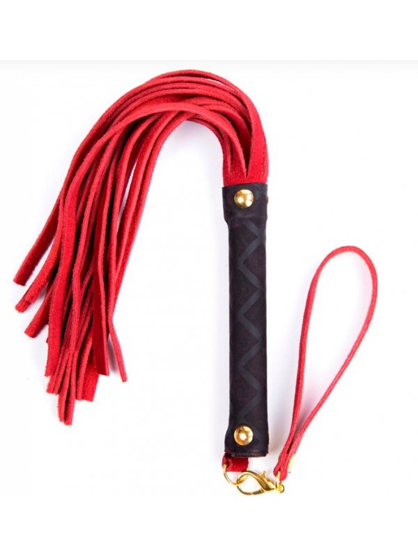 Флоггер DS Fetish Leather flogger S red