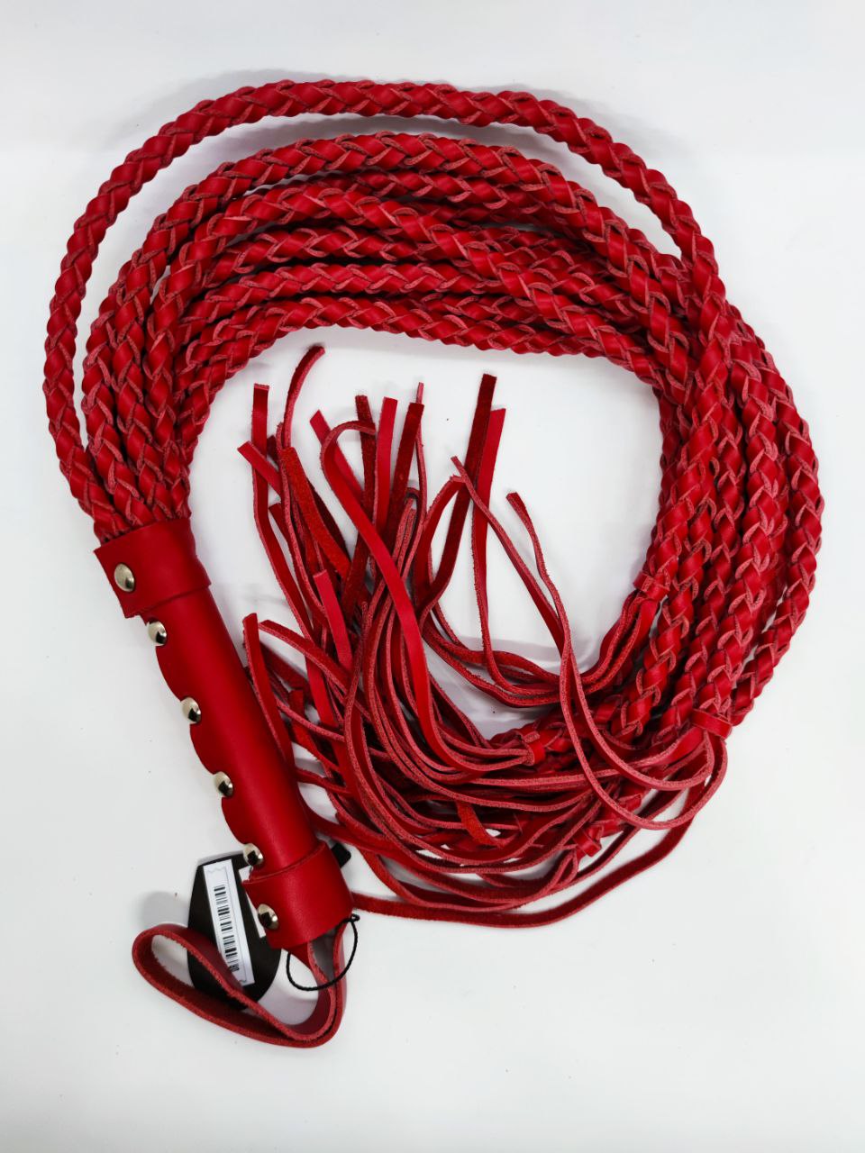 Флогер натуральна шкіра DS Fetish Leather flogger red