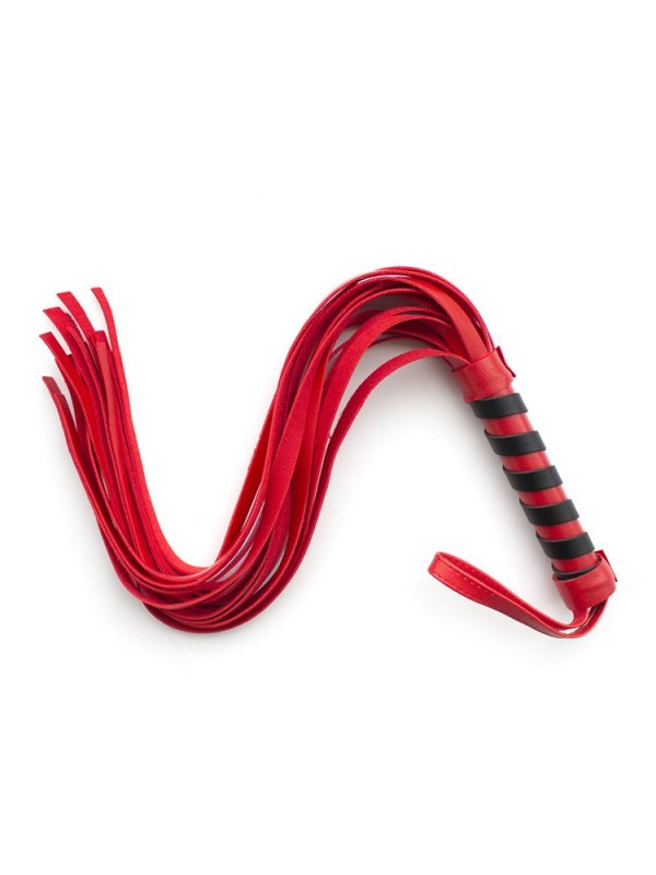 Флоггер DS Fetish Mini flogger red/black