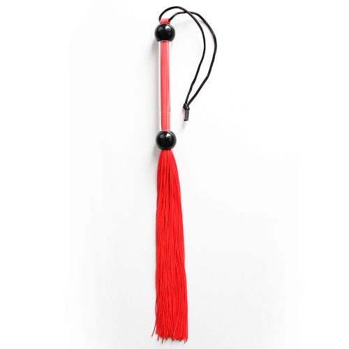 Кнут DS Fetish FLOGGER ручка из шариков, красный, 39 см