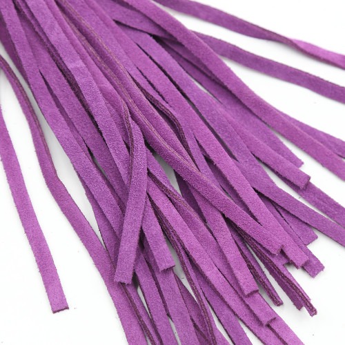 Флогер шкіра leather DS Fetish flogger Purple Black 38 cm