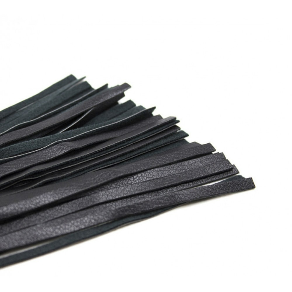 Флогер DS Fetish леопард фіолетовий flogger M