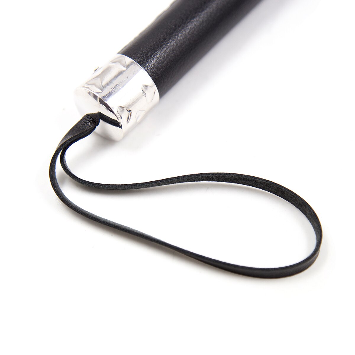 Флогер з серцем DS Fetish Flogger M black with heart metal