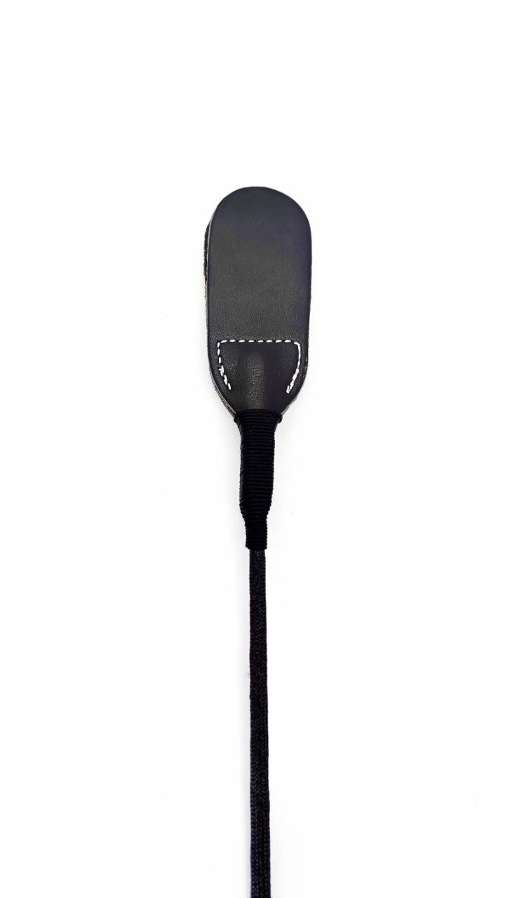 Стек DS Fetish екошкіра Whip PU Leather riding crop, чорний, 46 см