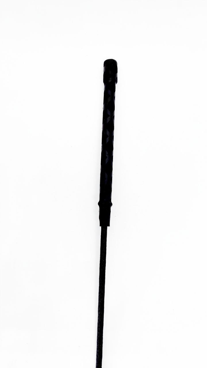 Стек DS Fetish екошкіра Whip PU Leather riding crop, чорний, 46 см