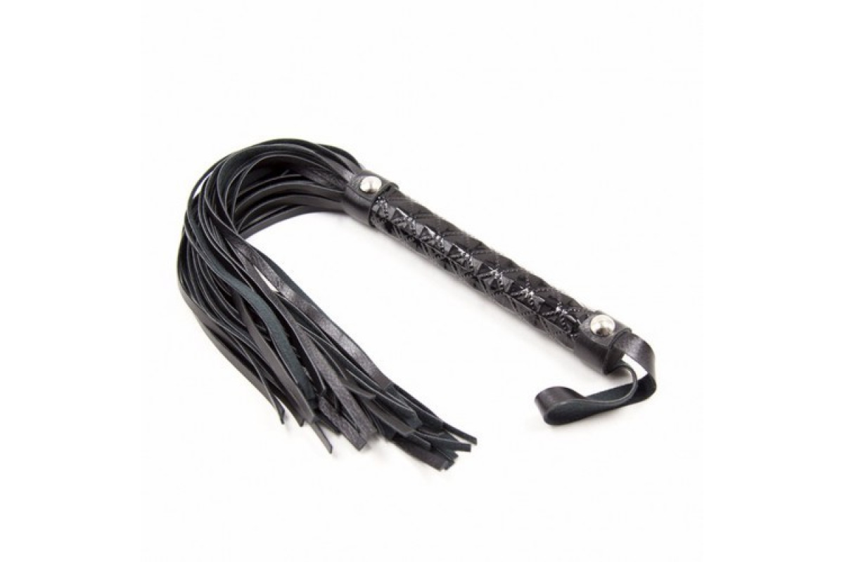 Флоггер металл DS Fetish Flogger black metal