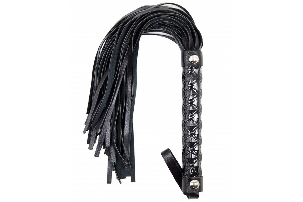 Флоггер металл DS Fetish Flogger black metal