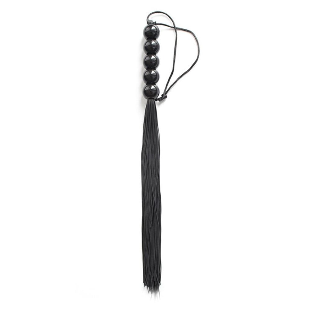 Батіг чорний, ручка з кульок FLOGGER, 45 см