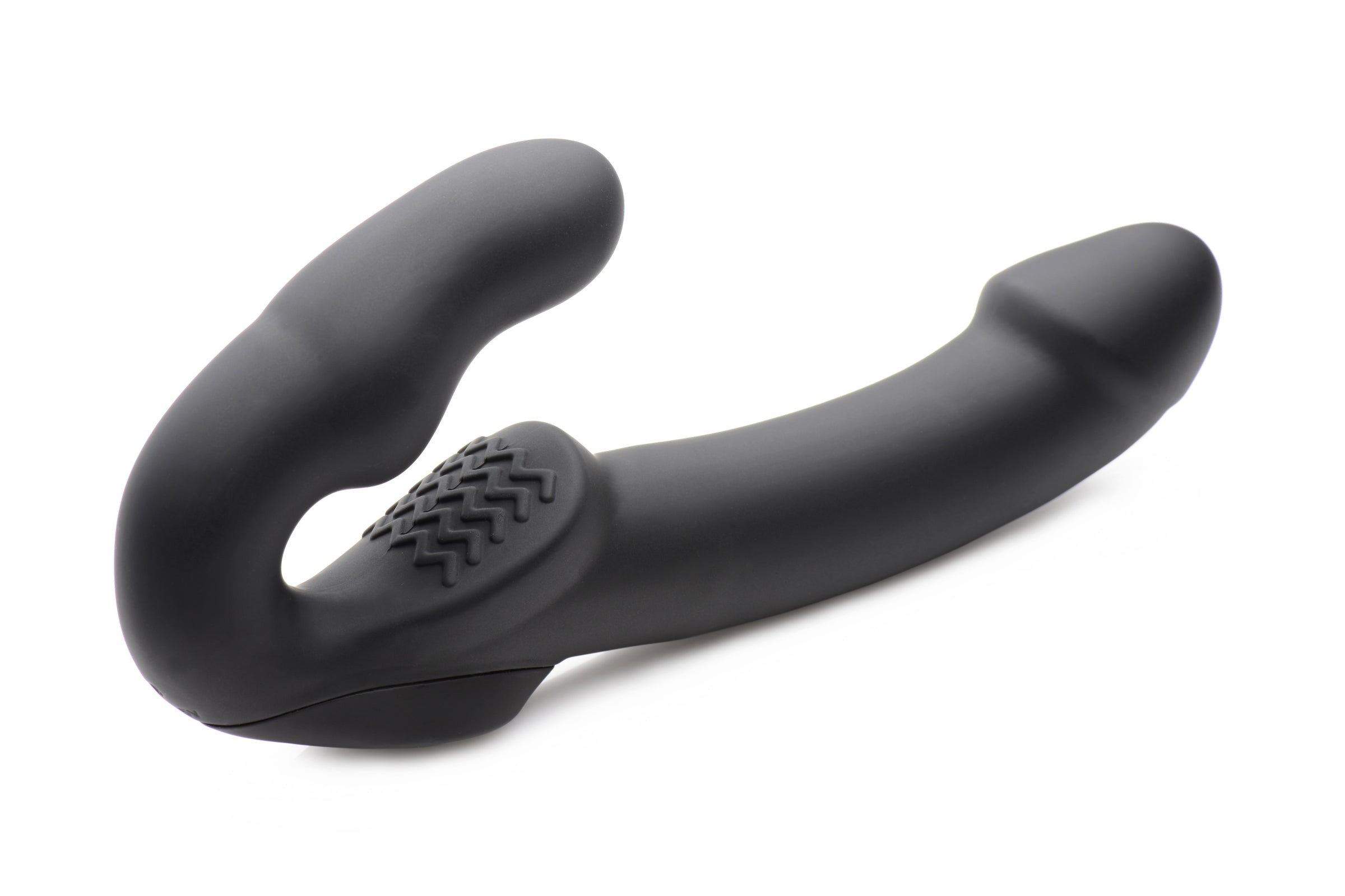 Страпон двойной Evoke Vibrating Strapless Strap-On - Черный