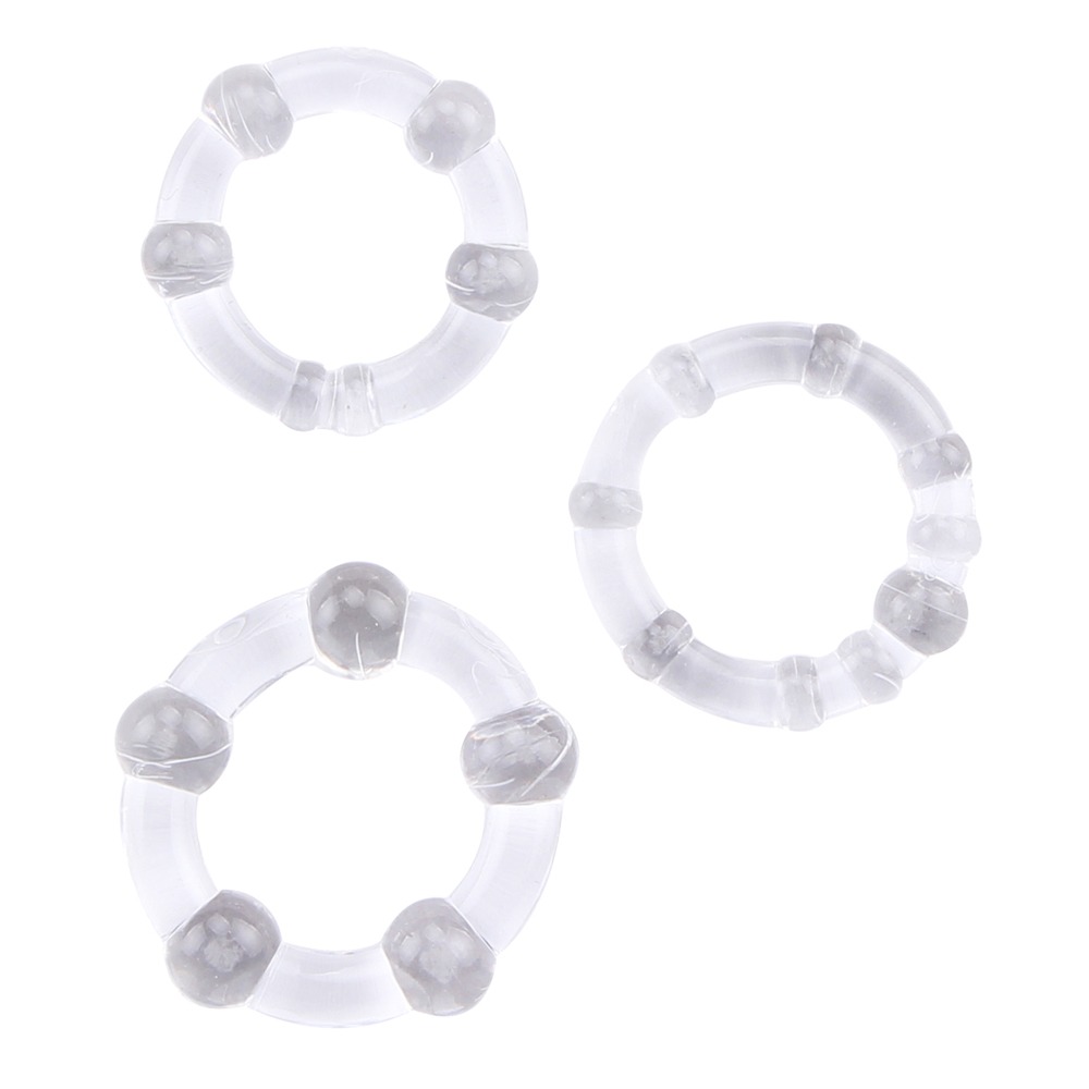 Набір кілець Chisa GK Power Cock Rings, прозорий