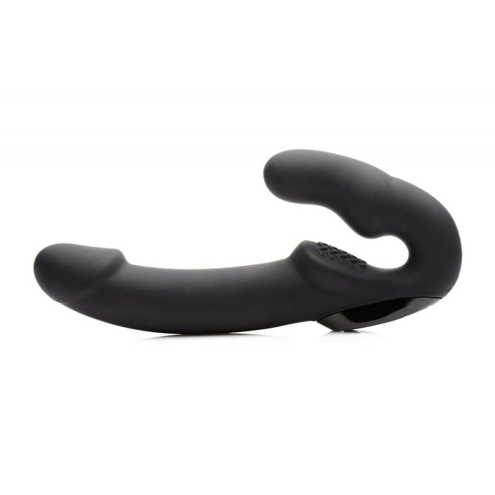 Безремневий страпон із пультом Urge Strapless Strap-On Vibrator чорний