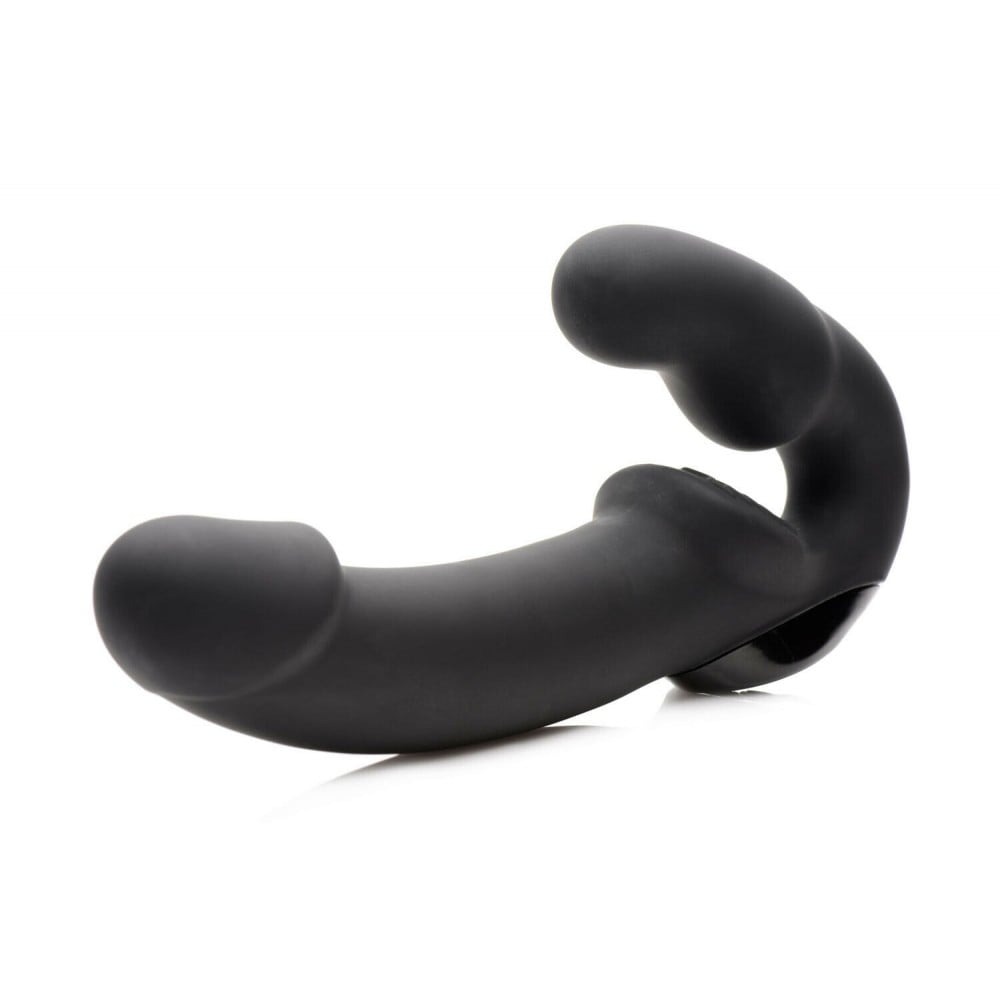 Безремневий страпон із пультом Urge Strapless Strap-On Vibrator чорний