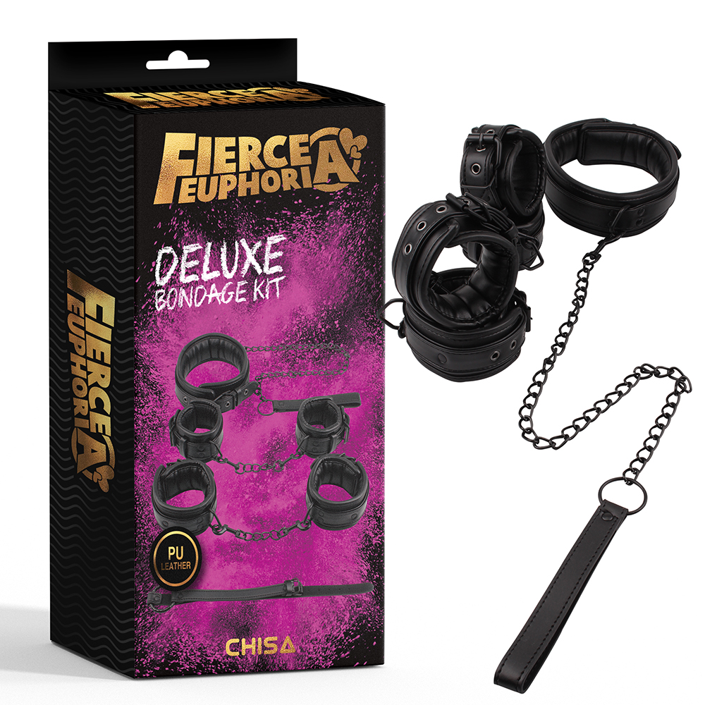 Набір БДСМ 5 предметів Chisa Fierce Euphoria, чорний