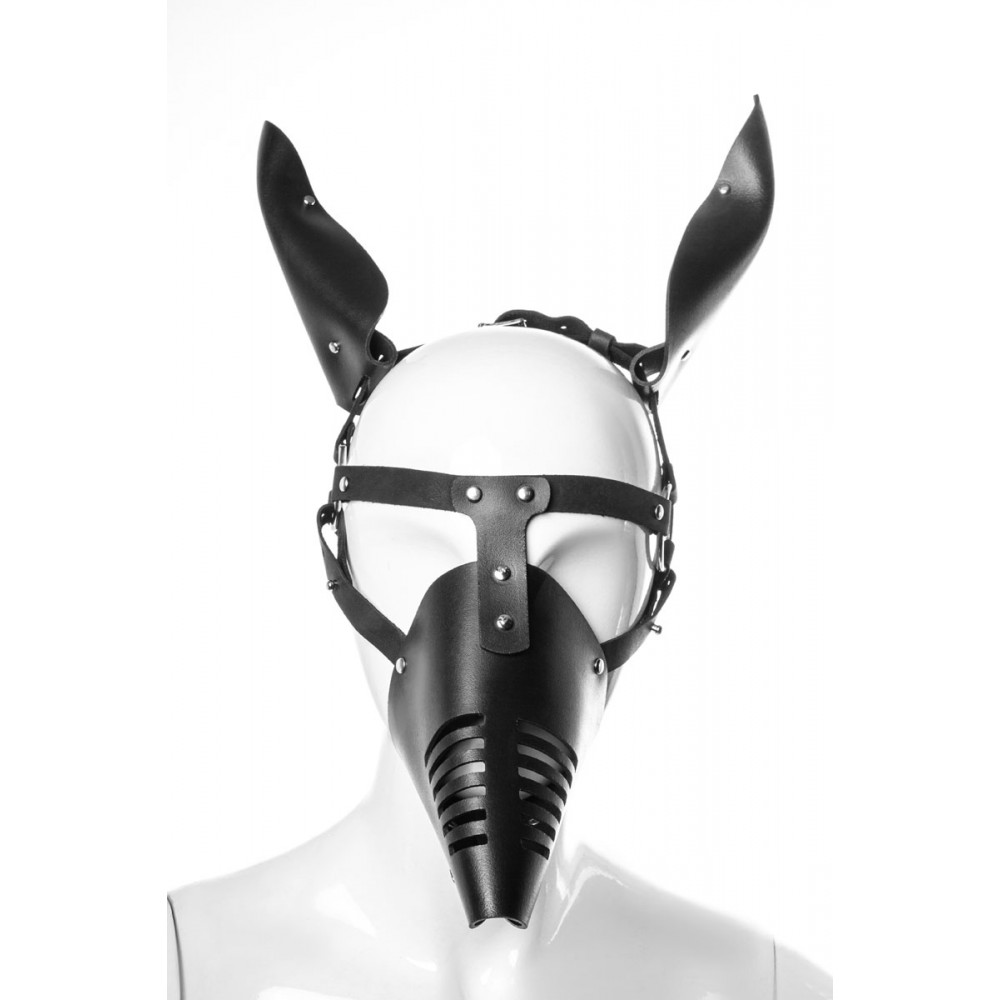 Маска Doberman MLA5 Candy Hero зі шкіри, ручна робота, чорна