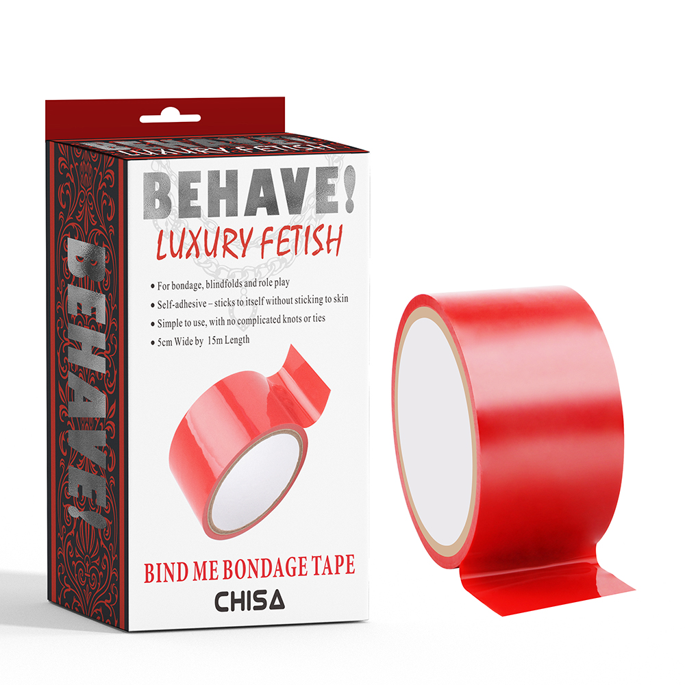 Бандажна стрічка Chisa Behave! Bind Me Bondage Tape, червона