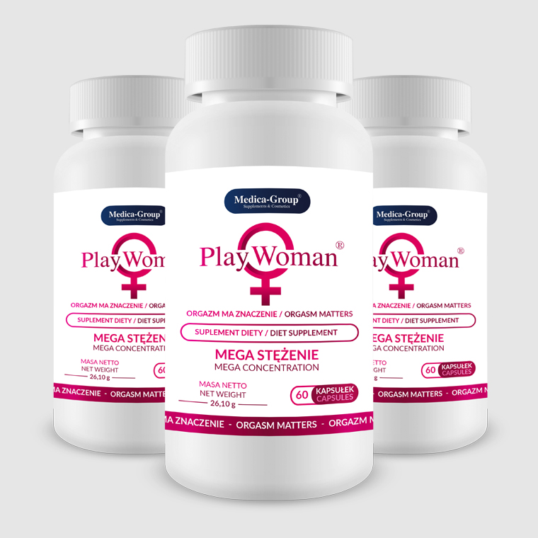 Капсули для підвищення лібідо у жінок Medica Group Supl.diety-PlayWoman (ціна за упаковку, 60 капсул)