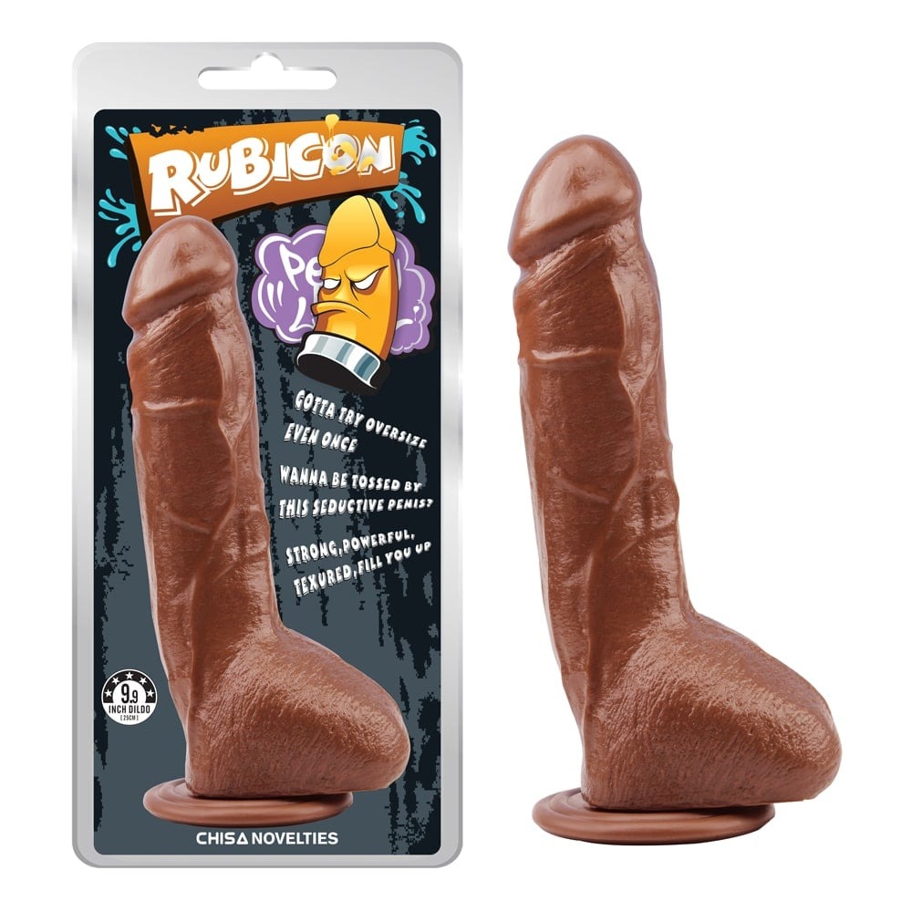 Фалоімітатор на присосці Chisa Rubicon Brunet Trick Penis, коричневий, 23*4.5 см