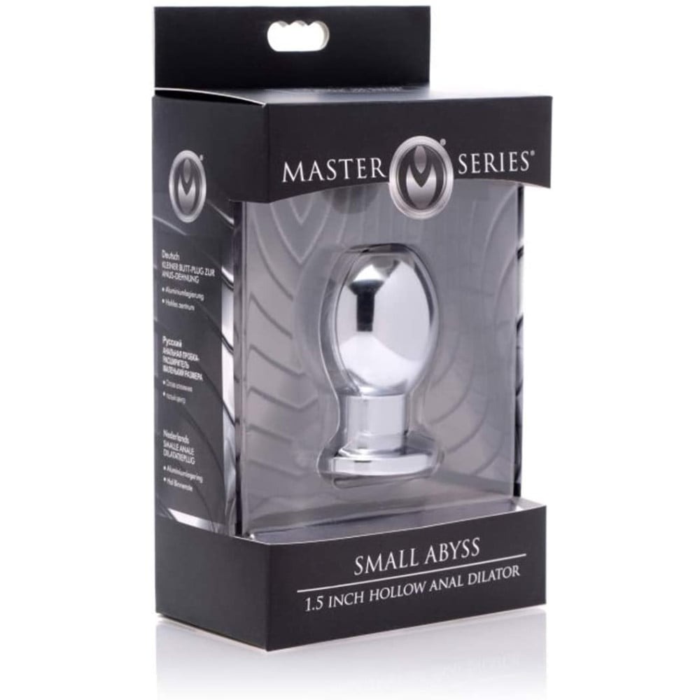 Анальна пробка тунель Master Series Abyss Steel металева, Small