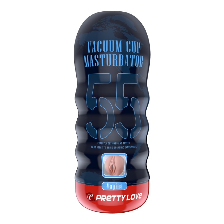 Мастурбатор реалістичний із вакуумом Pretty Love Masturbator Vacuum Cup, в колбі, 18 х 7 см