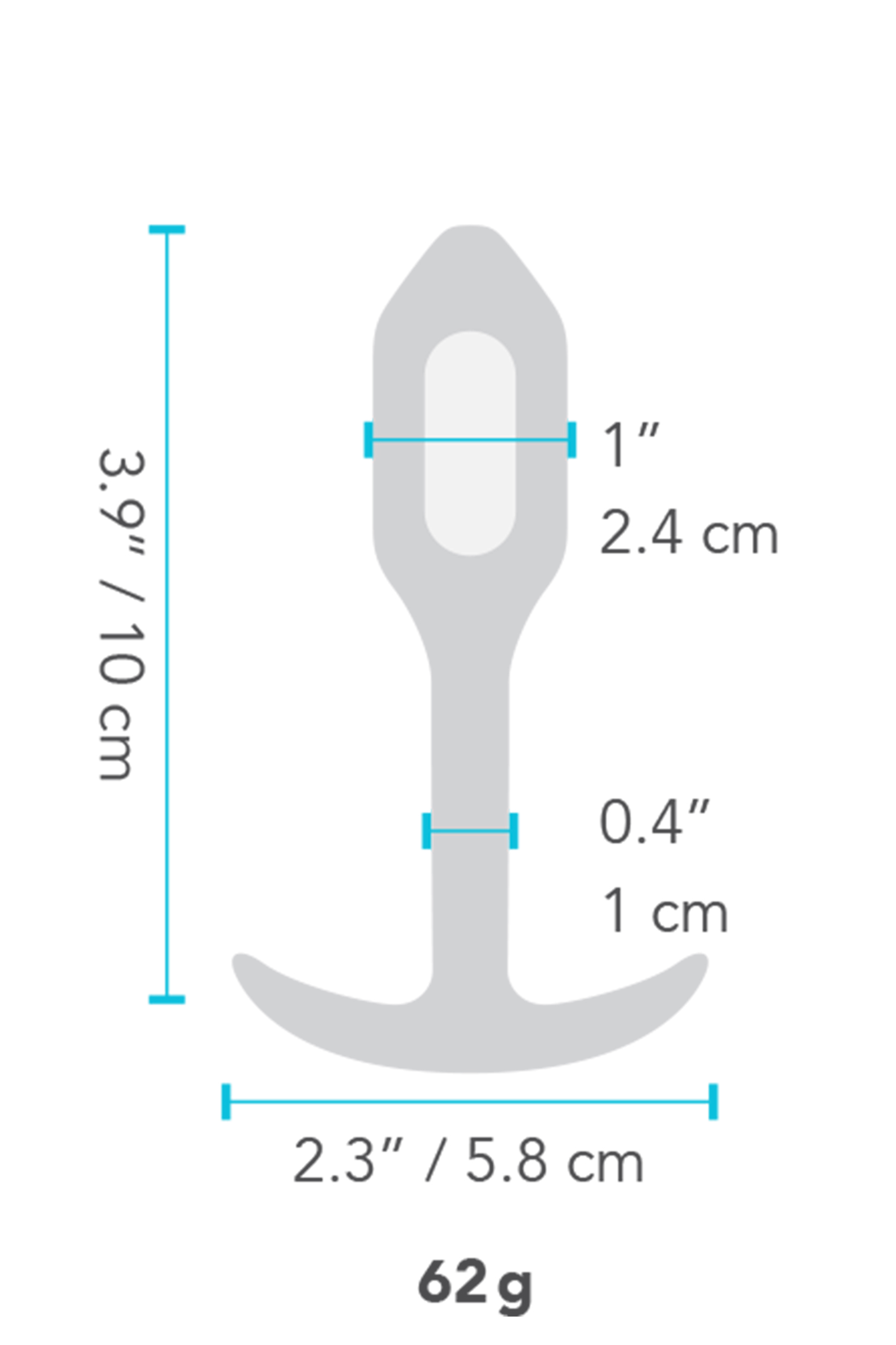 Анальна пробка з вібрацією розміру S B-Vibe Vibrating Snug Plug 1, помаранчева