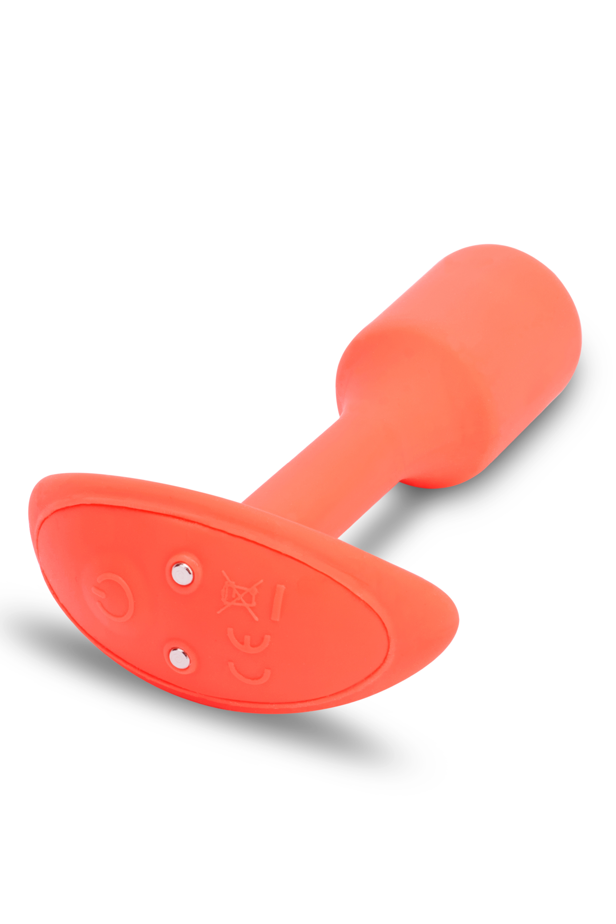 Анальна пробка з вібрацією розміру S B-Vibe Vibrating Snug Plug 1, помаранчева