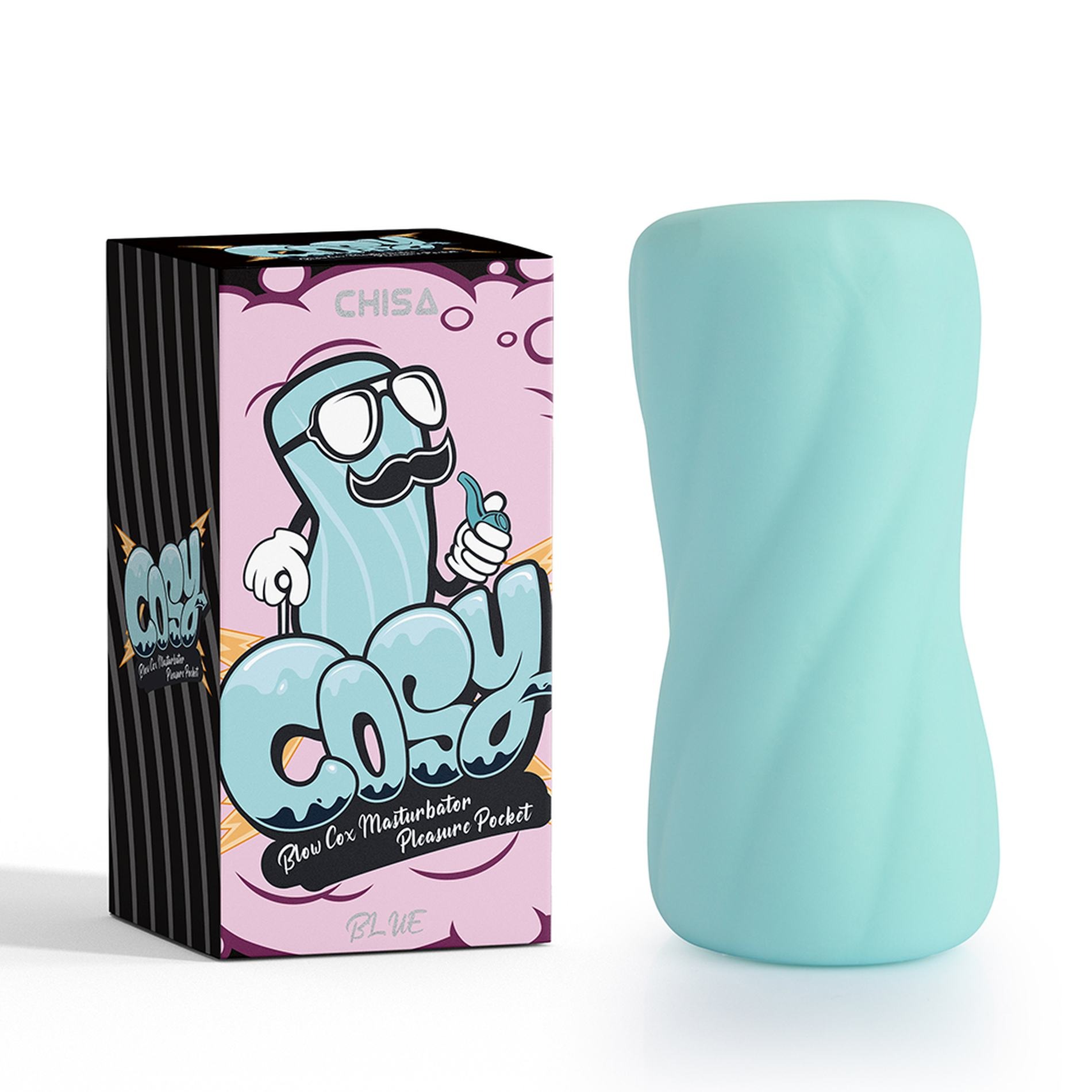 Мастурбатор яйце Chisa COSY Blow Cox, блакитний