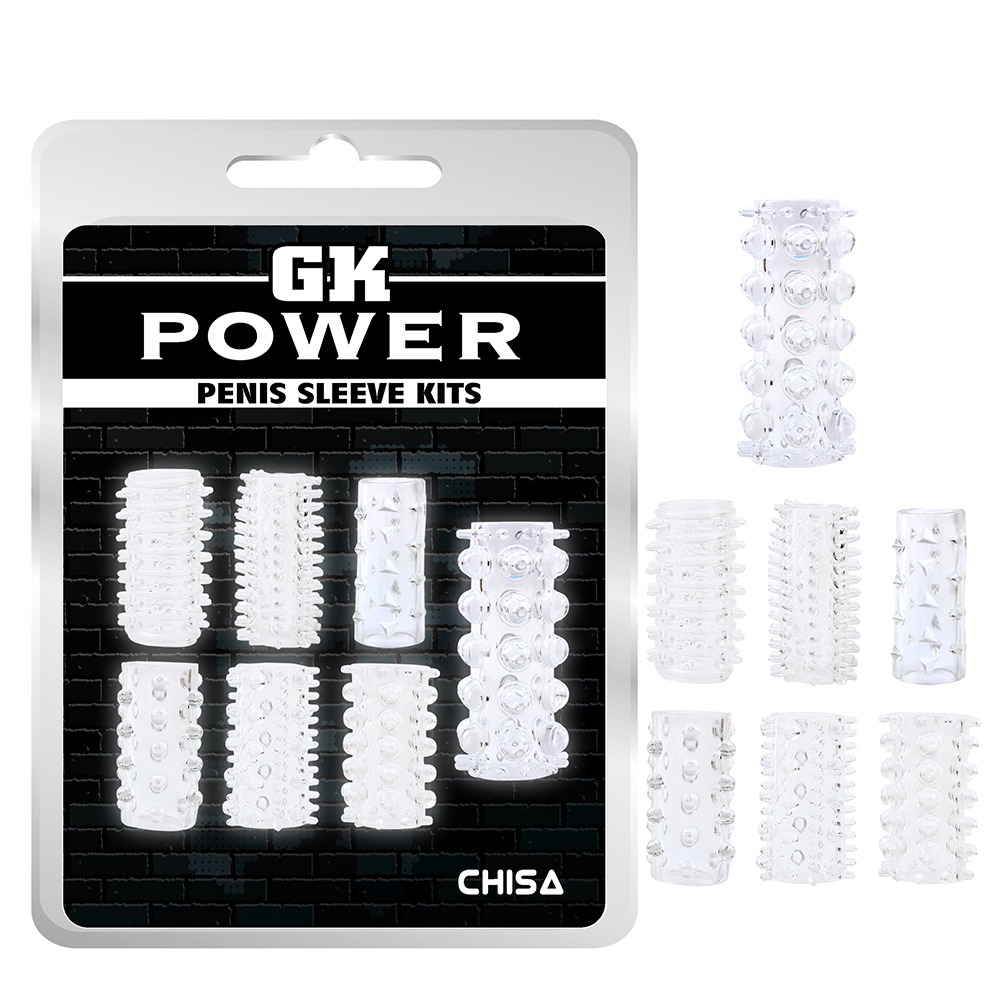 Набор насадок Chisa GK Power Penis Sleeve Kits, прозрачный