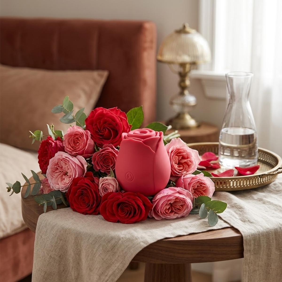 Вакуумный клиторальный стимулятор Chisa Rose Petal (Rose Red)