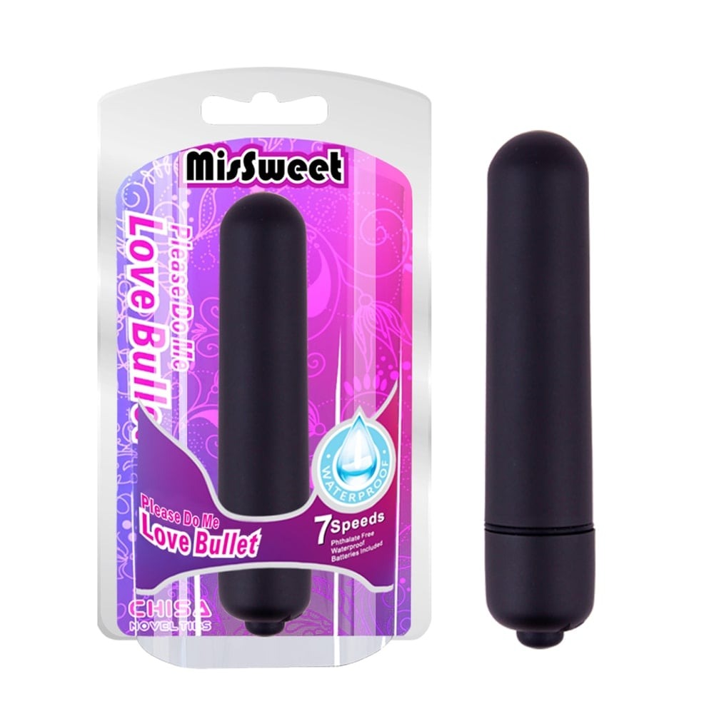 Вибропуля CHISA MisSweet с 7 скоростями, черная
