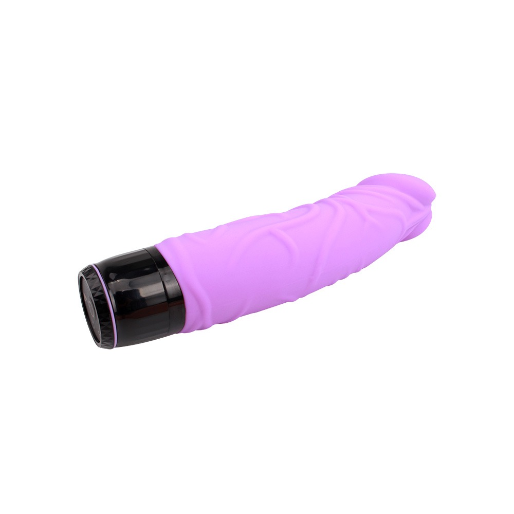 Вібратор силиконовий Chisa M-Mello Thick Realistic, фіолетовий