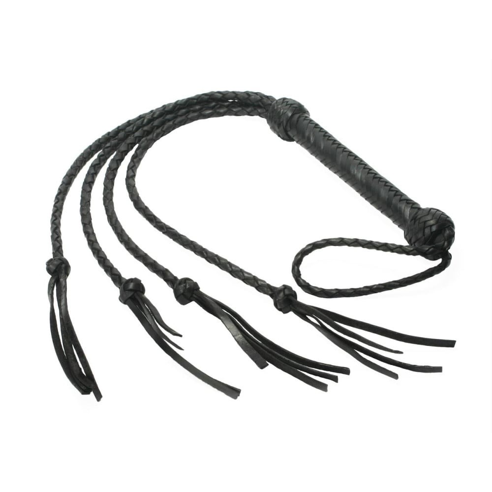Флогер-батіг Strict Leather шкіряний, чорний, 91 см