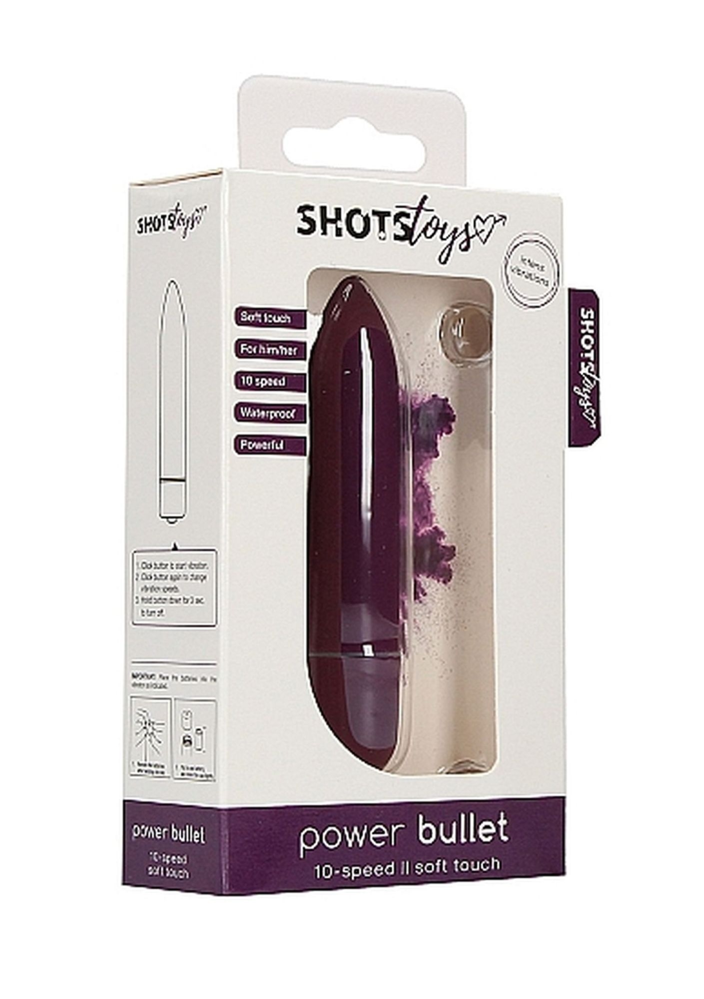 Вибропуля Power Bullet - Purple