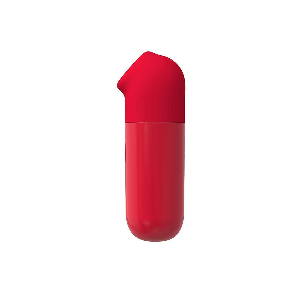 Міні вібратор Chisa 69 ECSTASY Marker Pen з вакуумною стимуляцією клітора, червоний