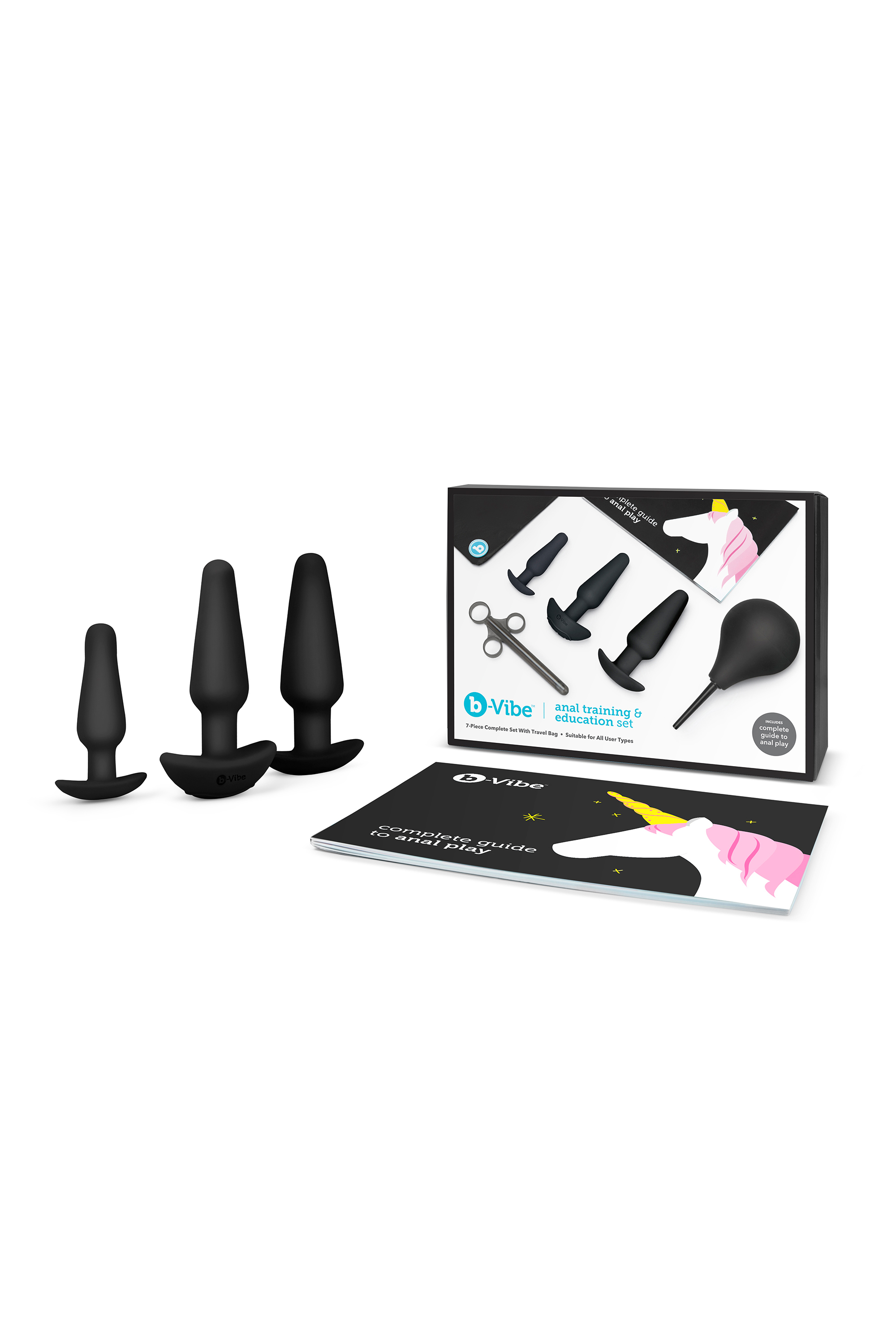 Набір анальних іграшок anal training kit & education B-Vibe, 7 предметів